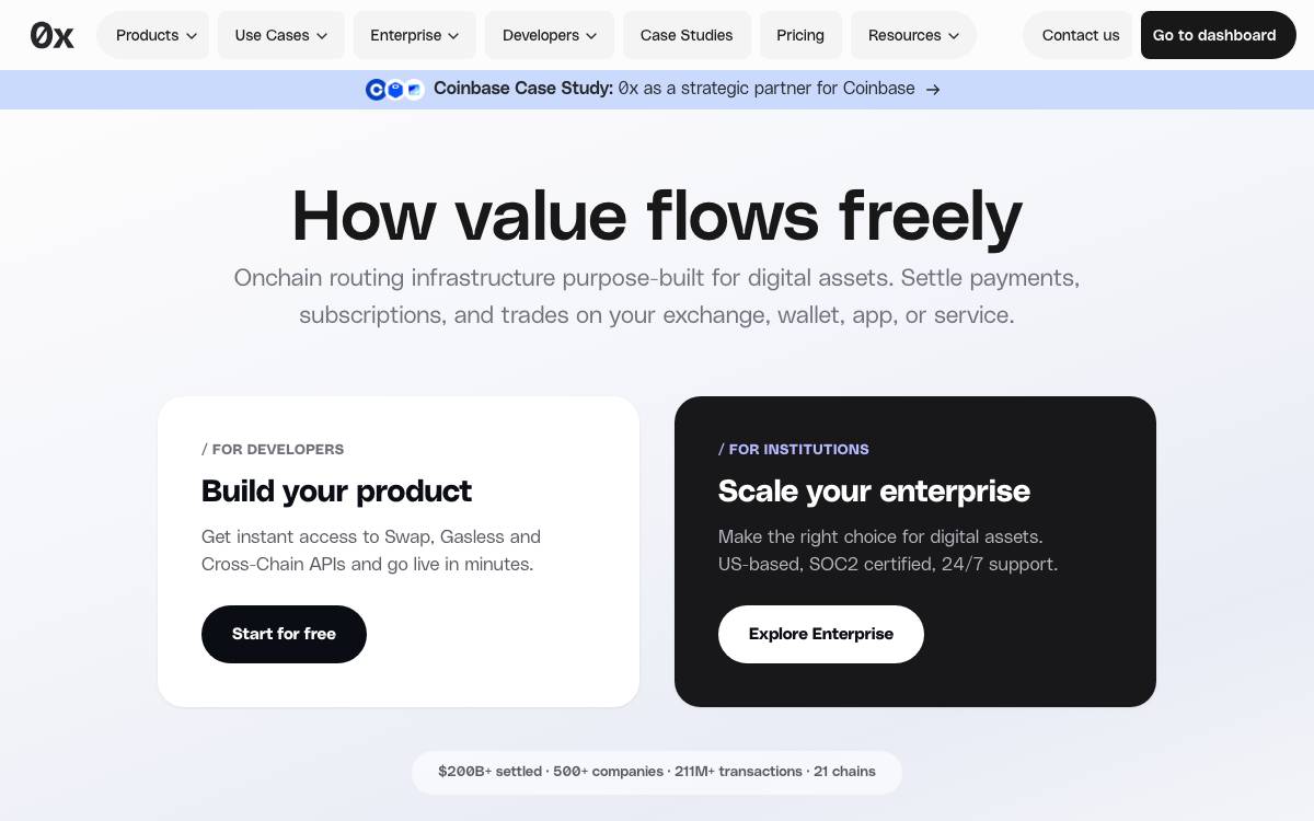 0x Labs website preview