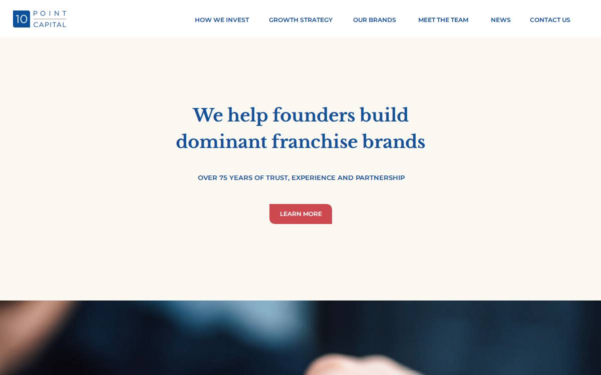 10 Point Capital website preview