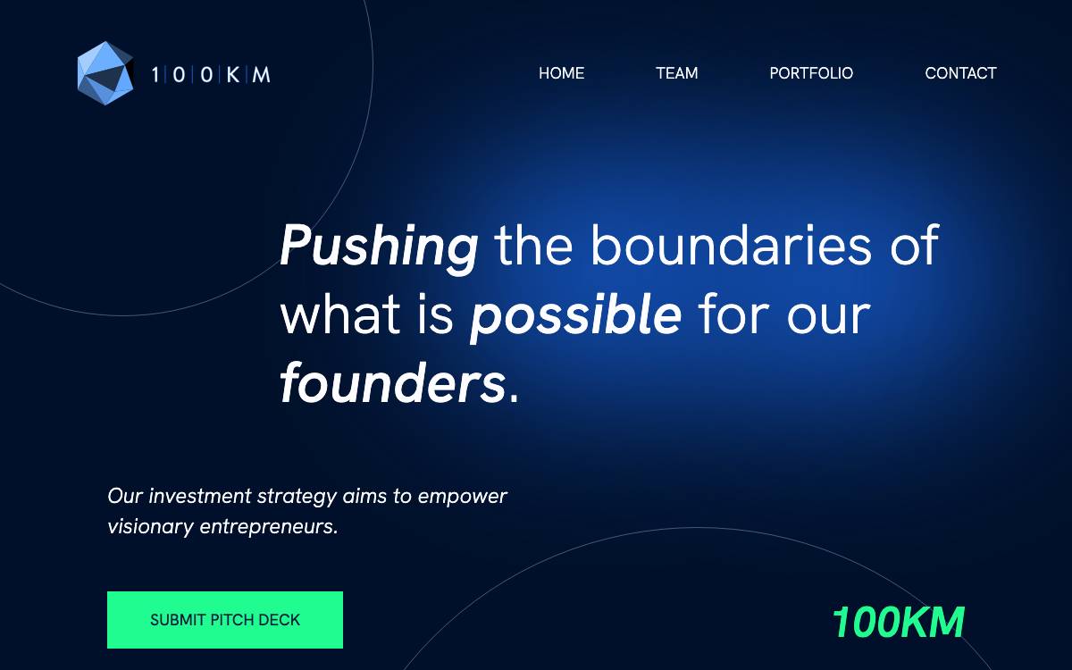 100Km Ventures Llc website preview