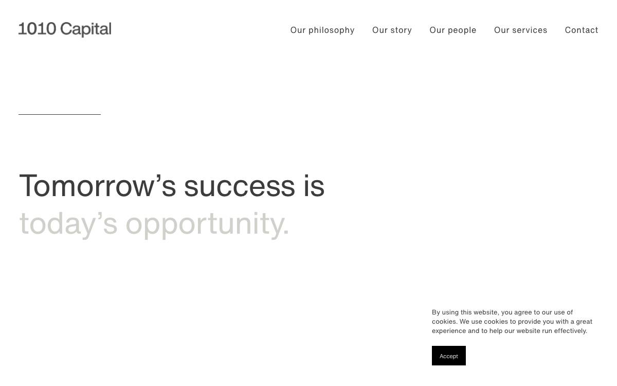 1010 Capital website preview