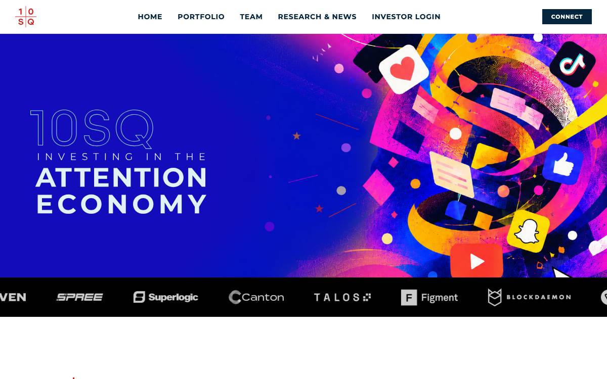 10SQ Capital (TenSquared) website preview