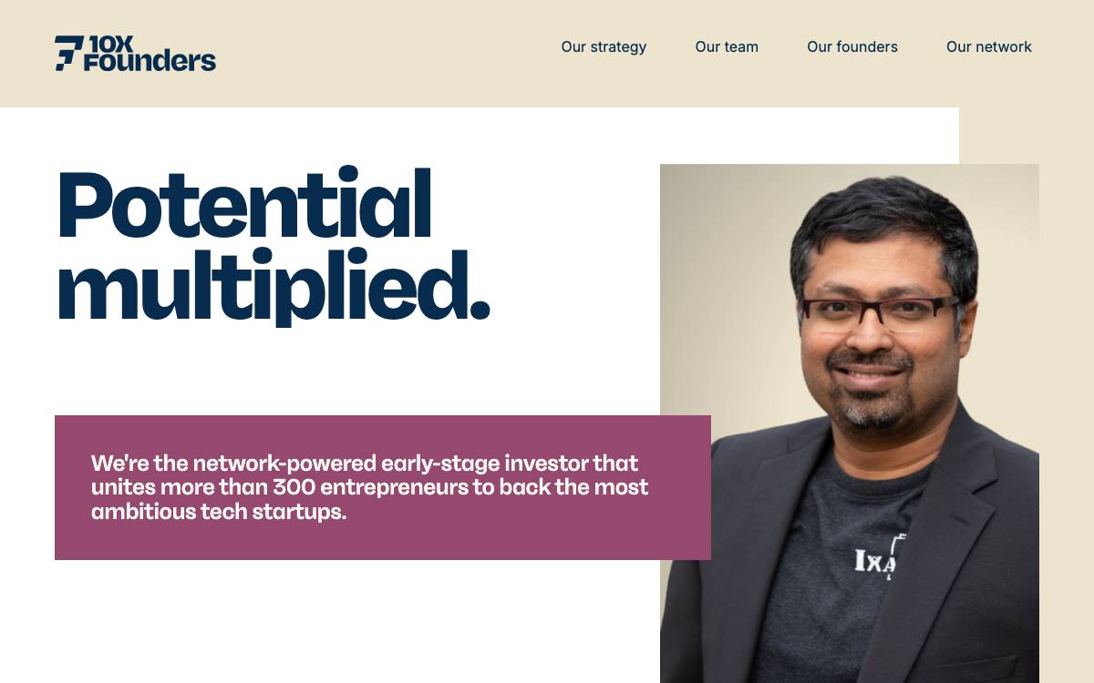 10x Founders website preview