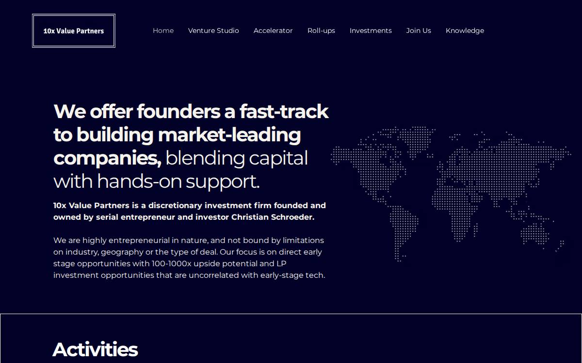 10xvaluepartners website preview