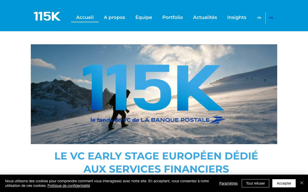115K website preview