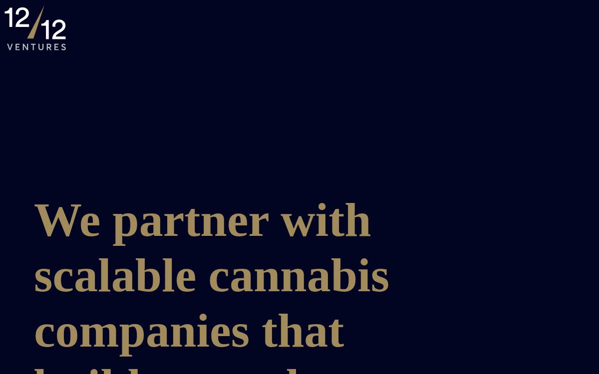 12/12 Ventures website preview