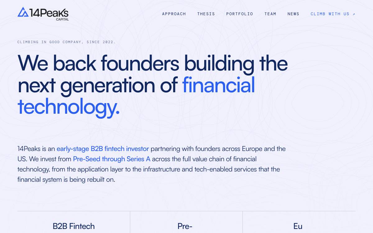 14Peaks Capital website preview