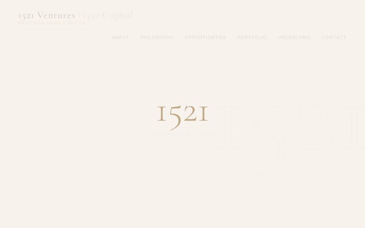 1521 Ventures website preview