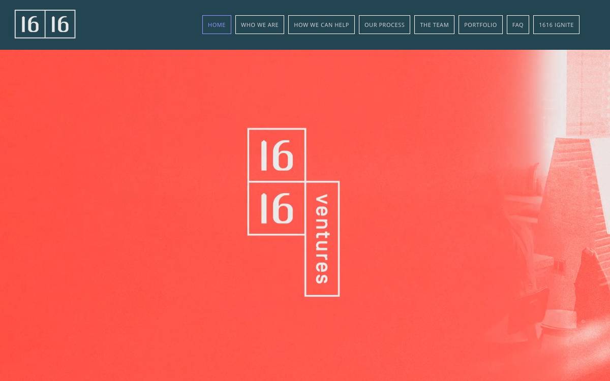 1616 Ventures website preview