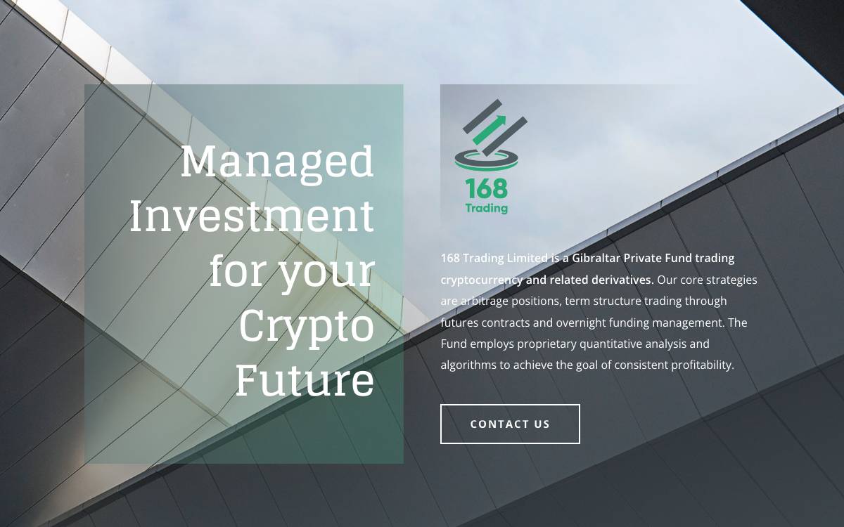 168 Trading Limited website preview