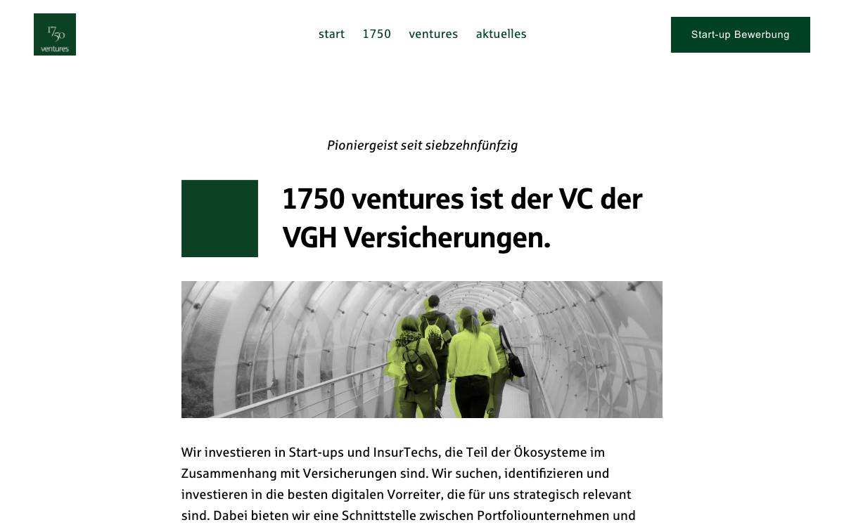 1750 Ventures website preview