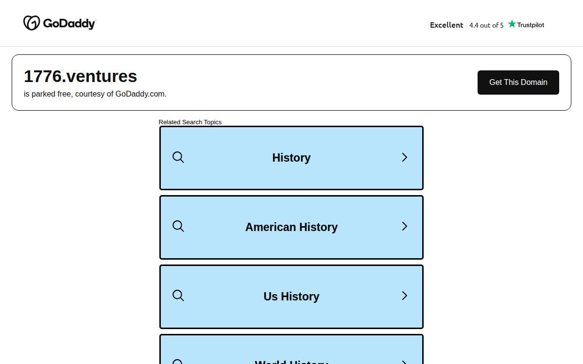 1776 Ventures website preview