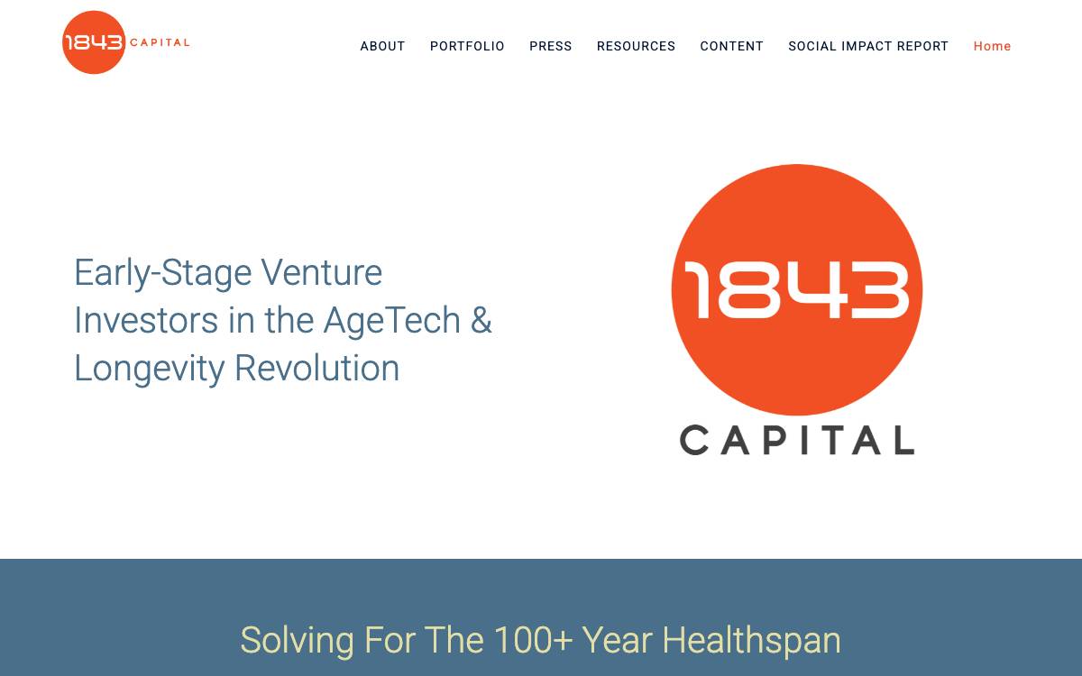 1843 Capital website preview