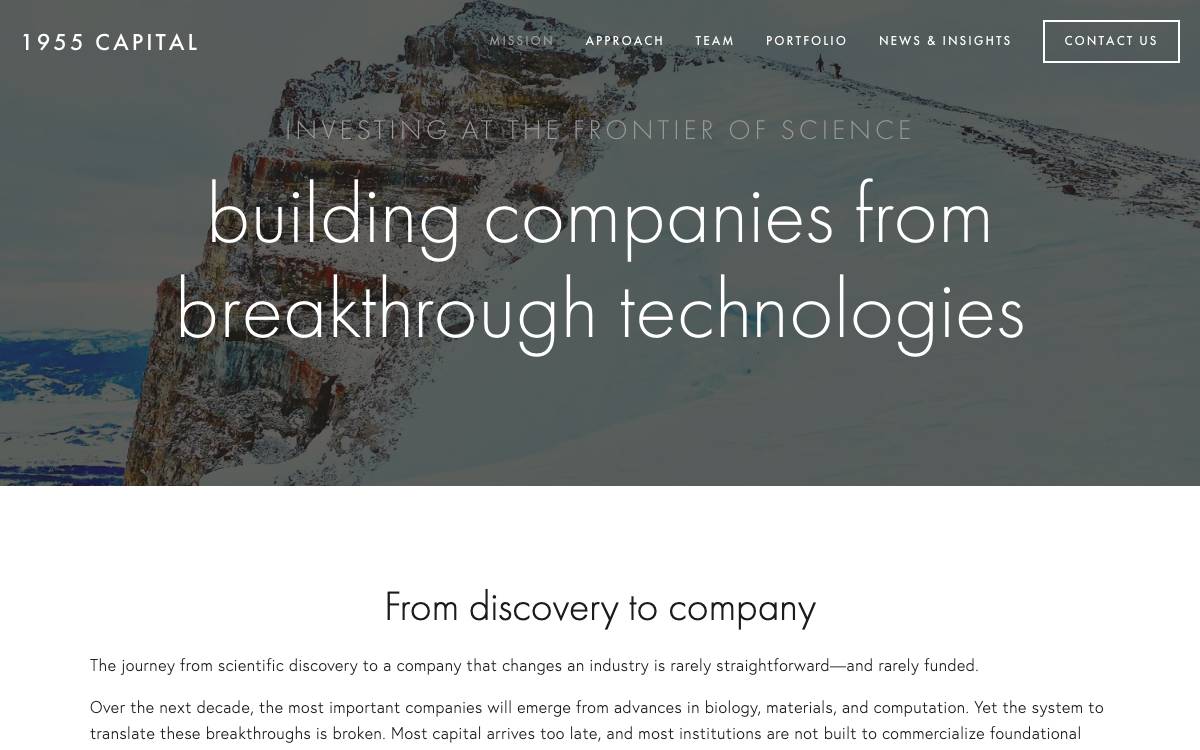 1955 Capital website preview
