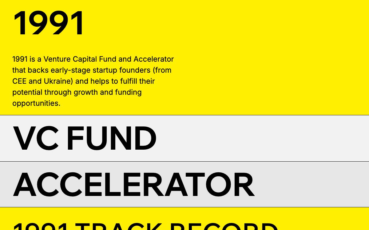 1991 Ventures website preview