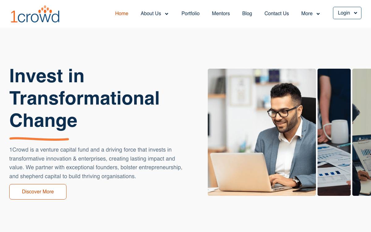 1Crowd website preview