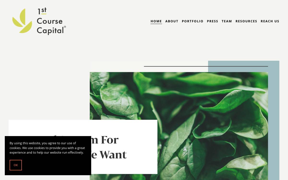 1st Course Capital website preview