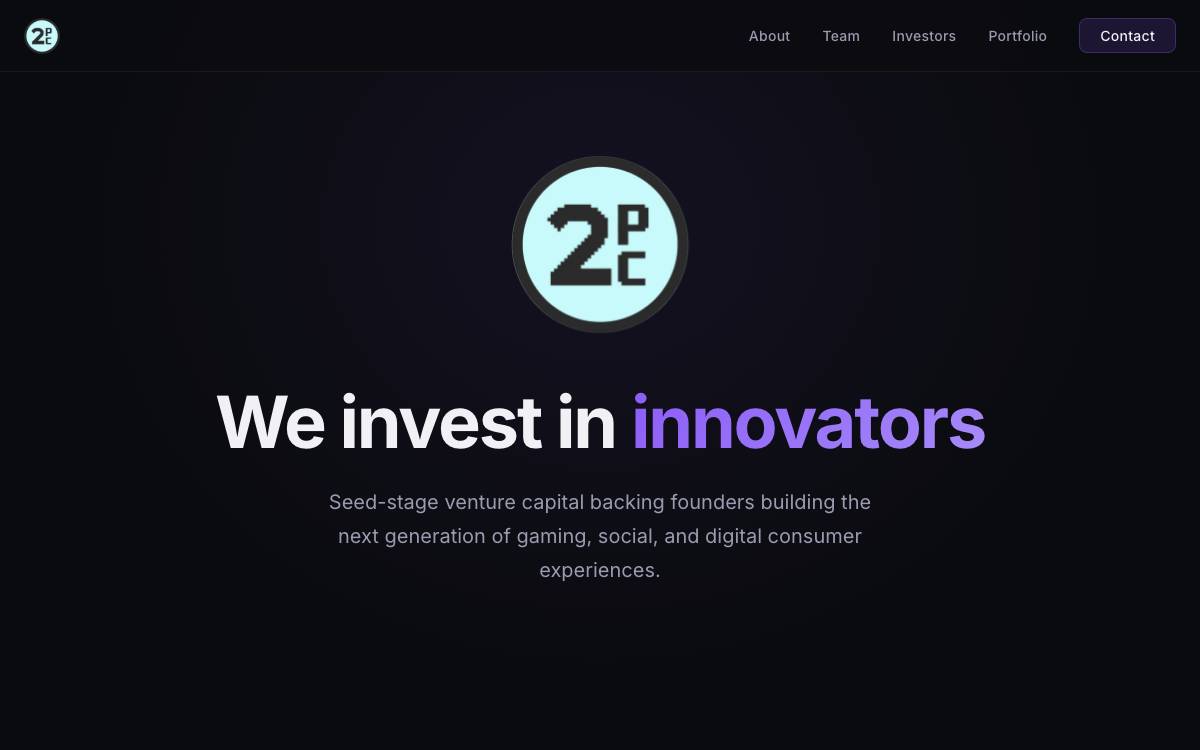 2 Punks Capital website preview