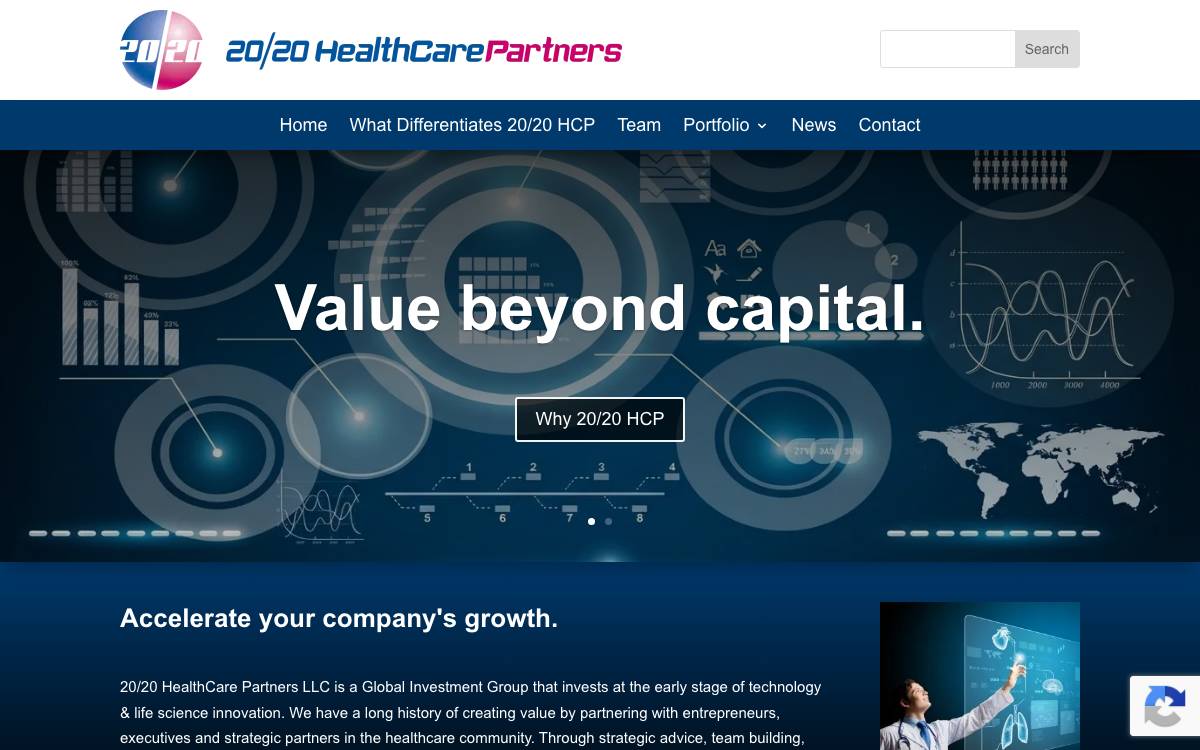 20/20 HealthCare Partners LLC website preview