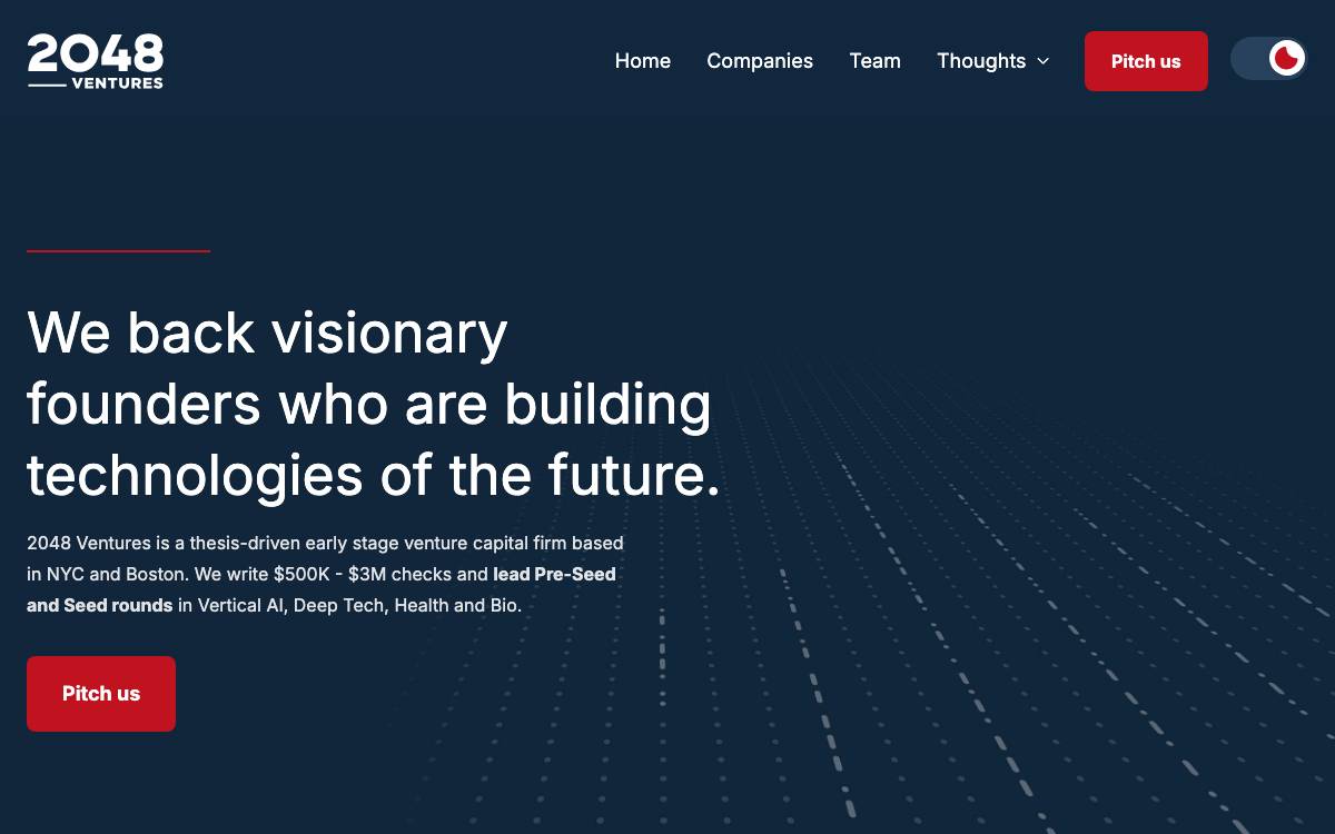 2048 Ventures website preview
