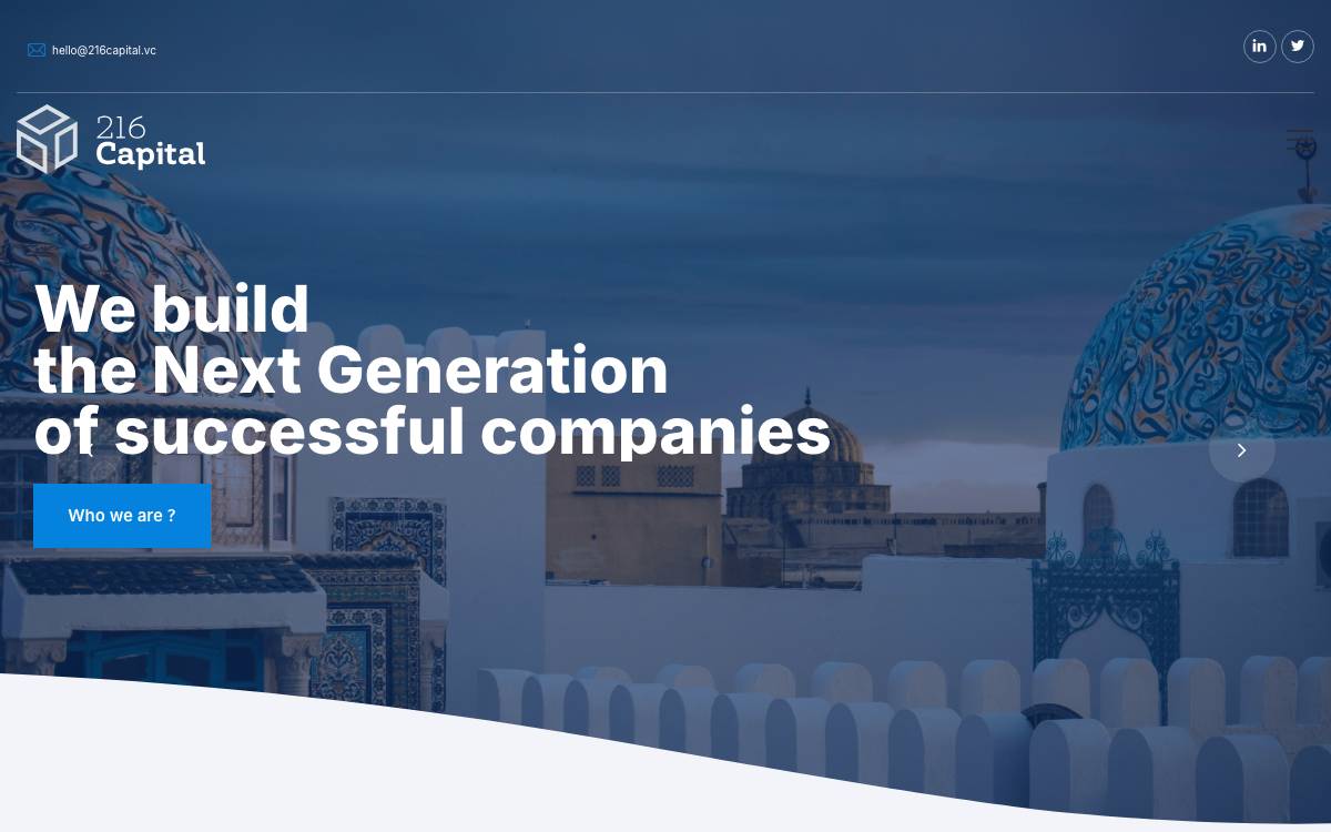 216 Capital website preview