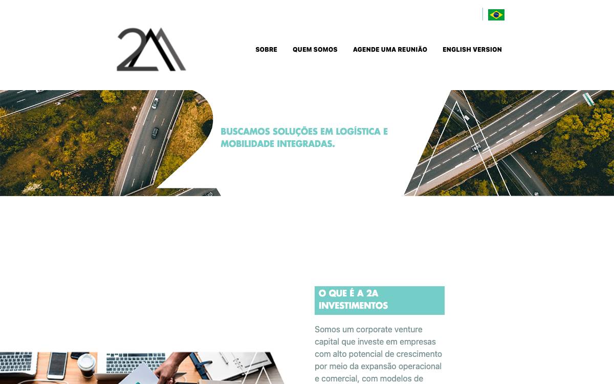 2A Investimentos website preview