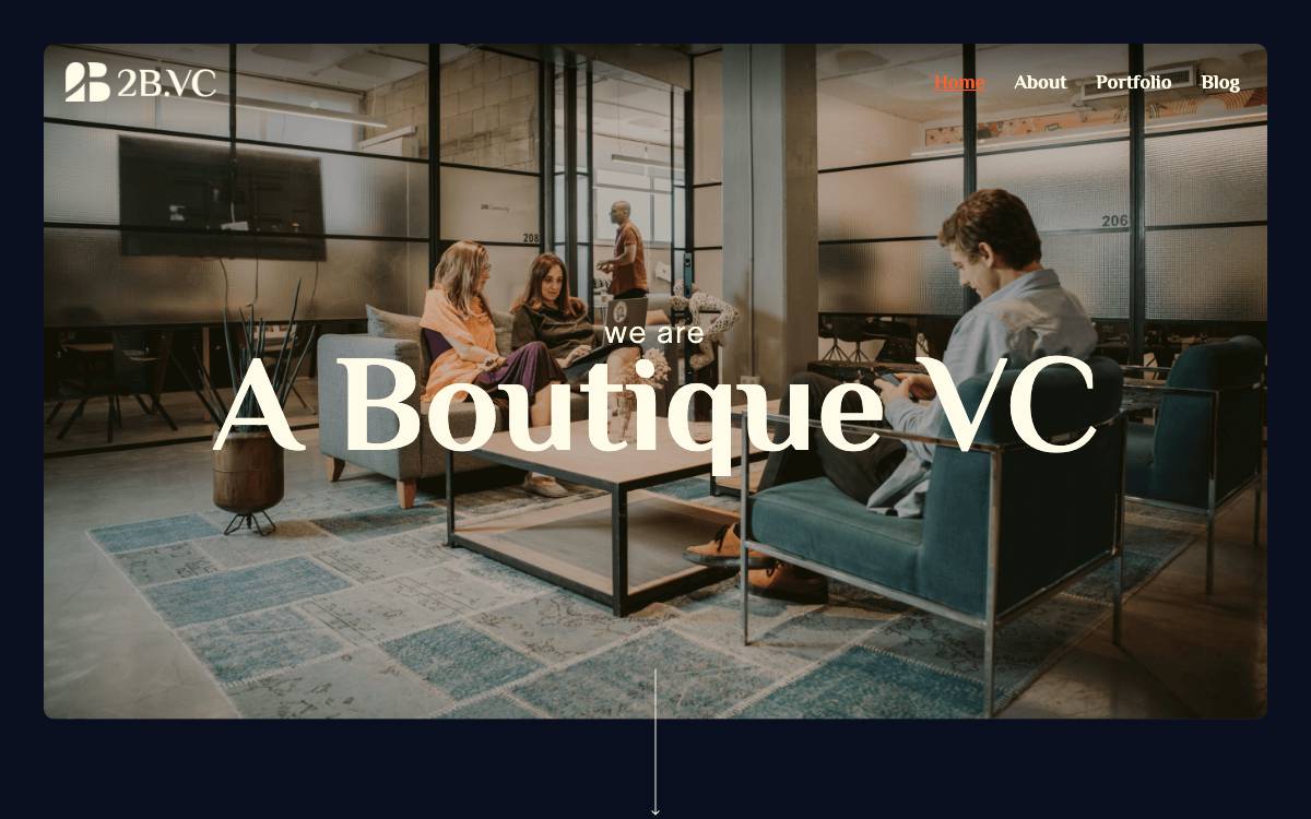 2B.VC website preview