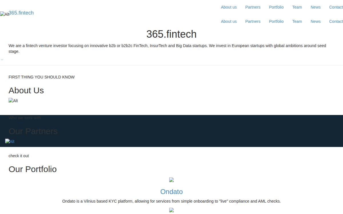 365.fintech website preview