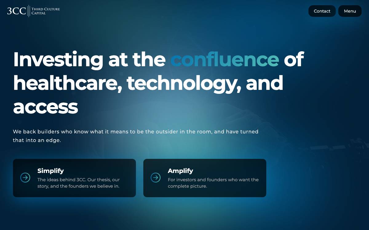 3CC | Third Culture Capital website preview