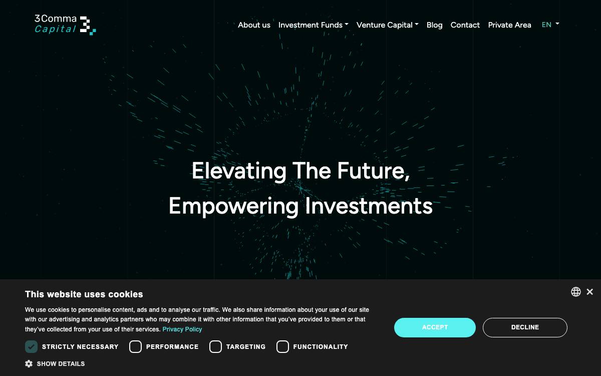 3Comma Capital website preview