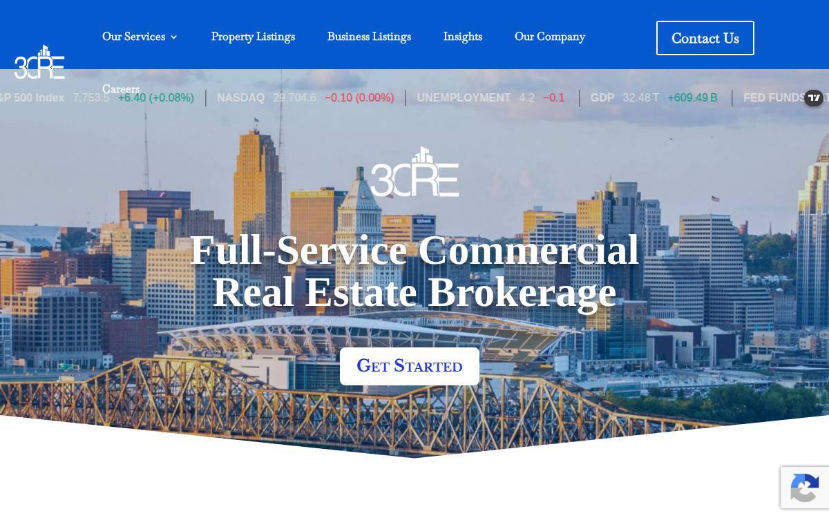 3CRE Commercial Real Estate website preview