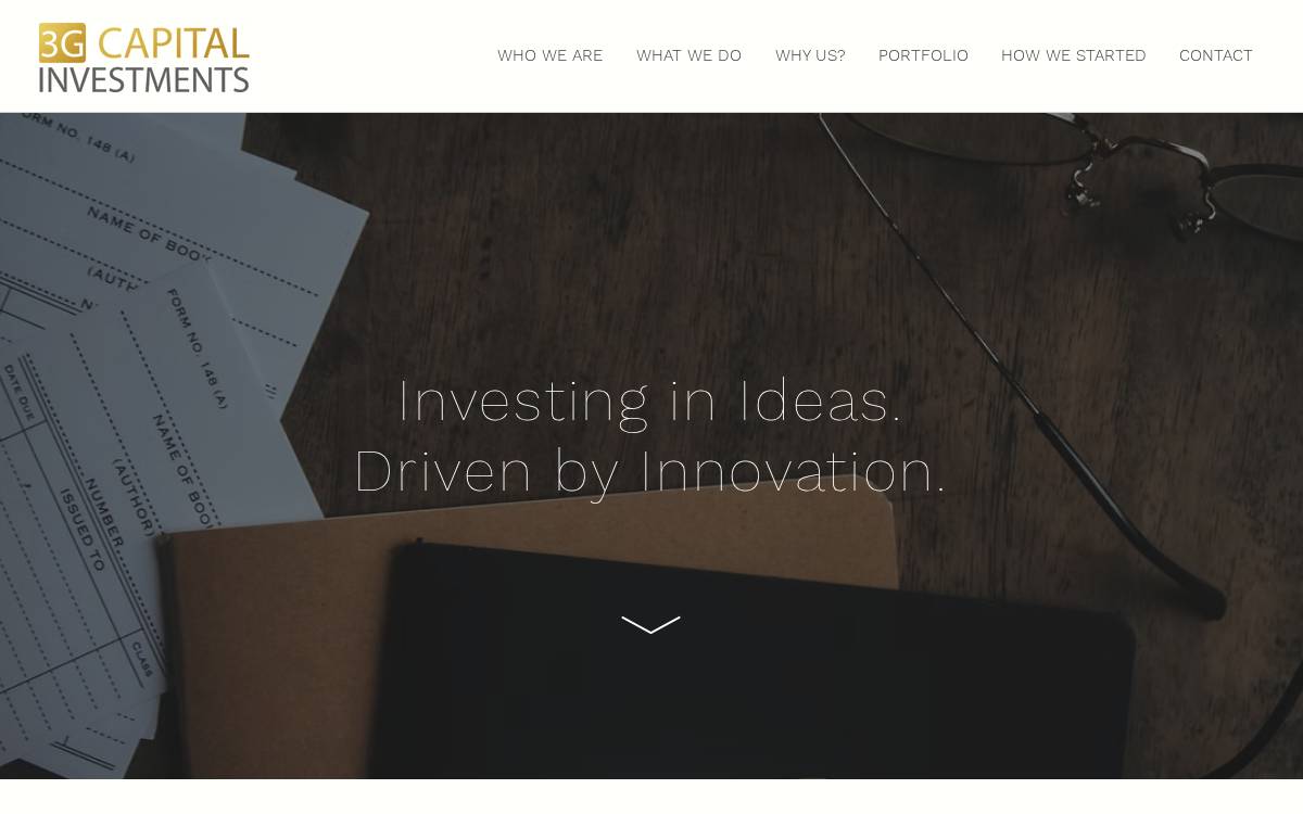3G Capital Investments website preview