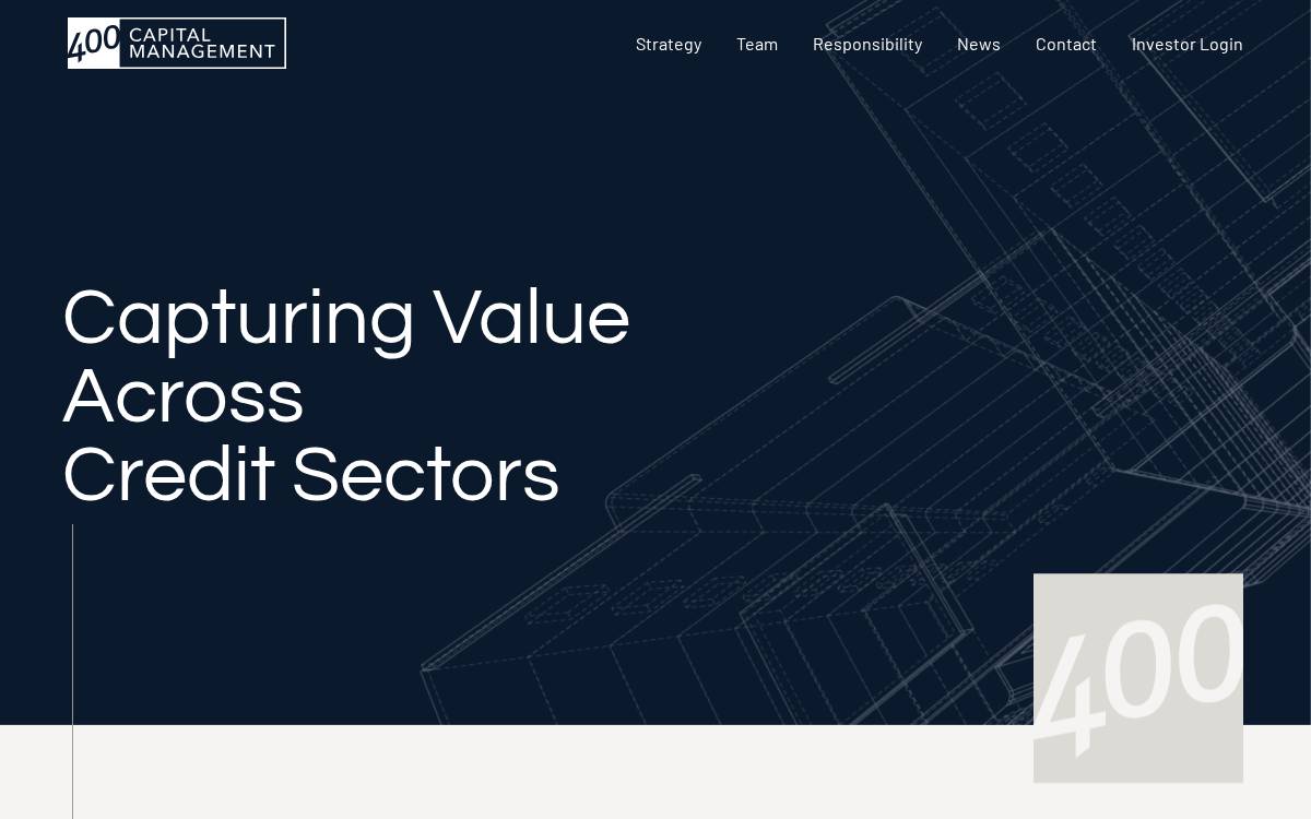 400 Capital Management website preview