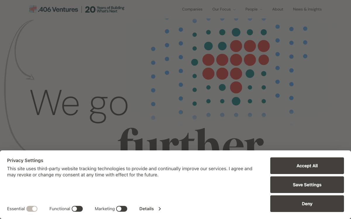 .406 Ventures website preview