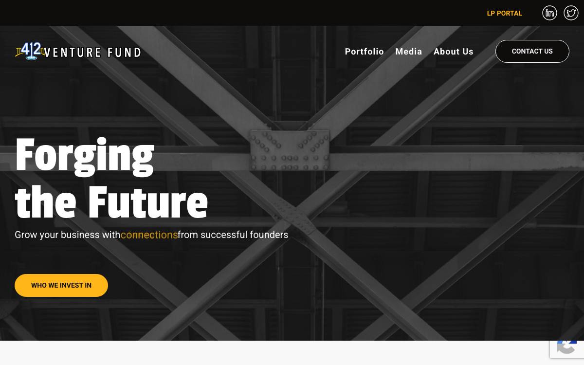 412 Venture Fund website preview