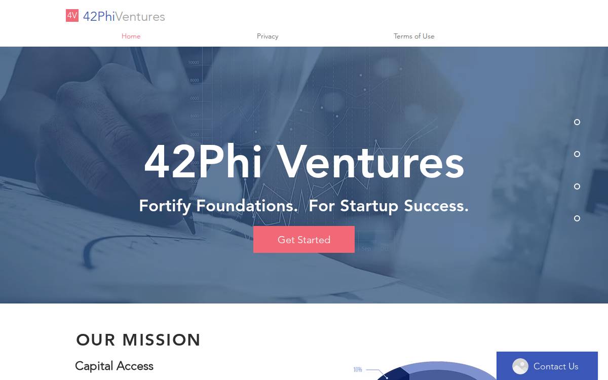 42Phi Ventures website preview