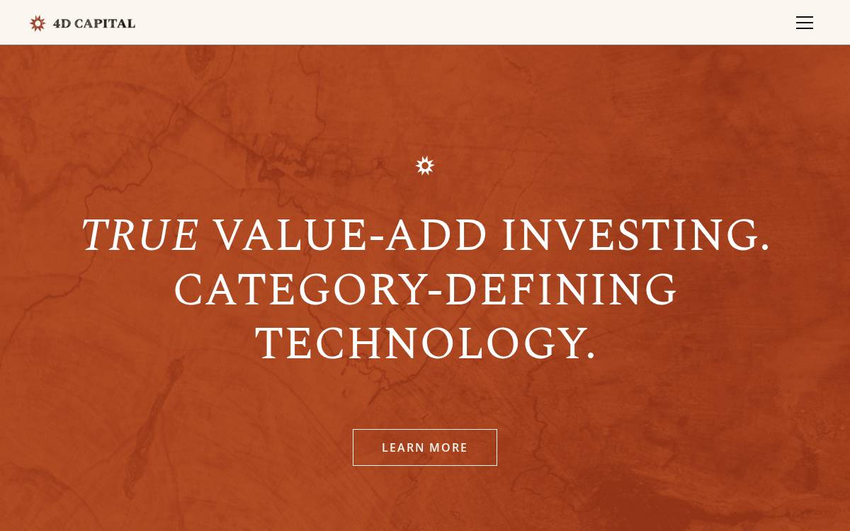 4D Capital website preview