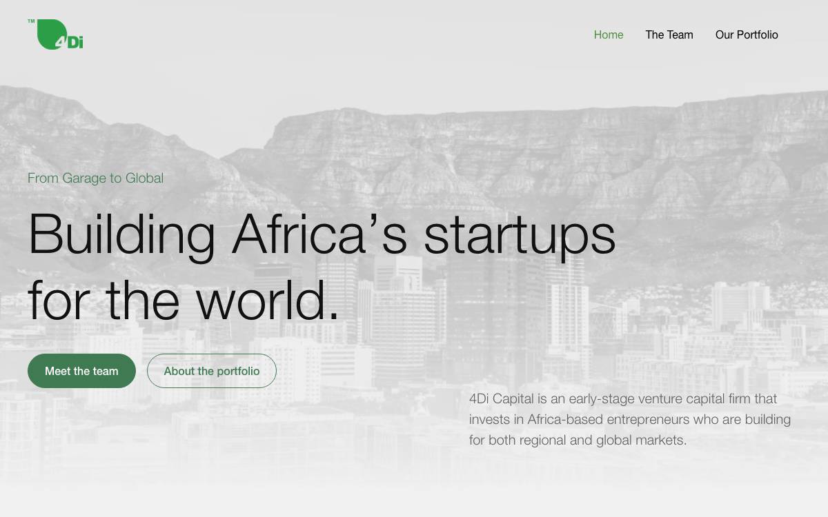 4Di Capital website preview