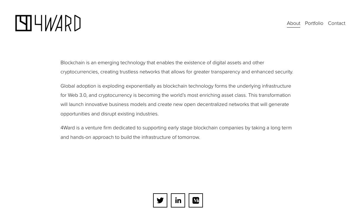 4WARD website preview