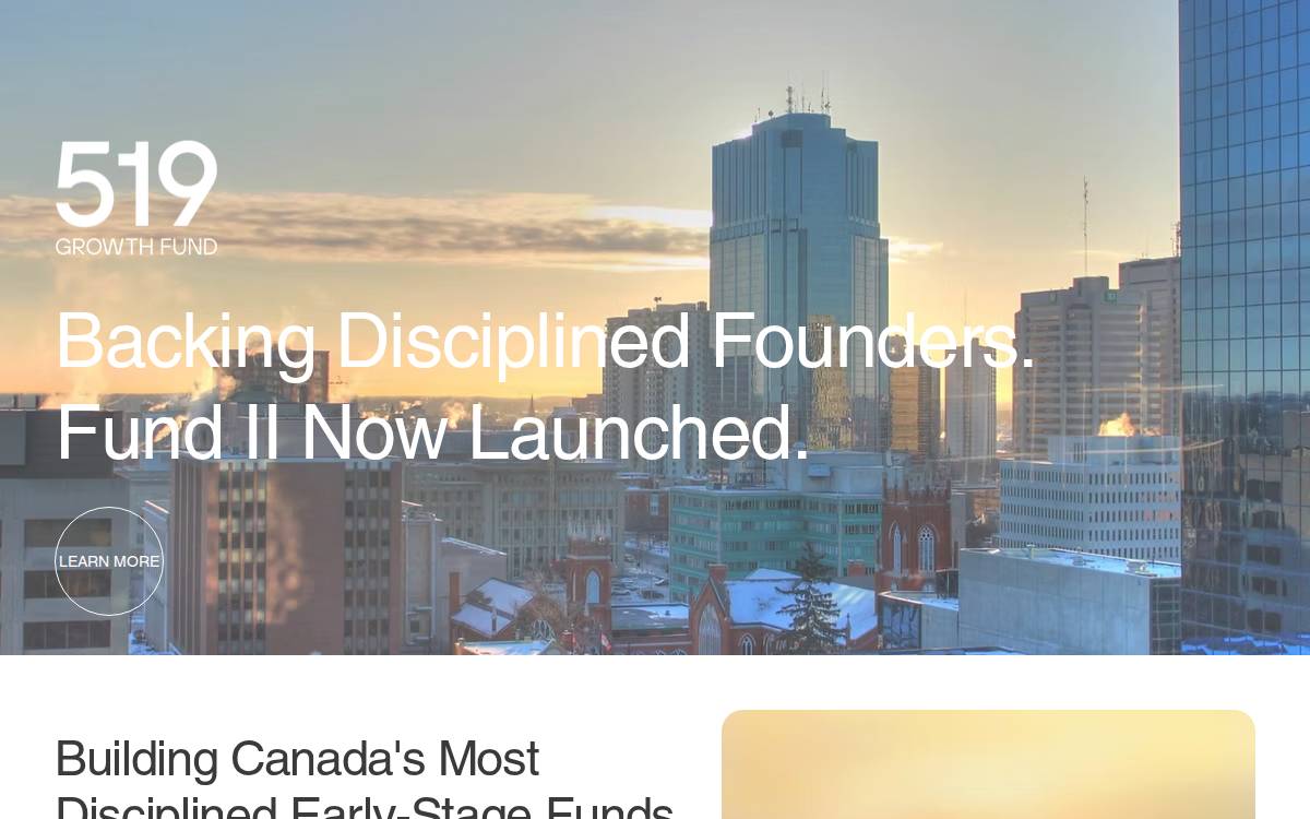 519 Growth Fund website preview
