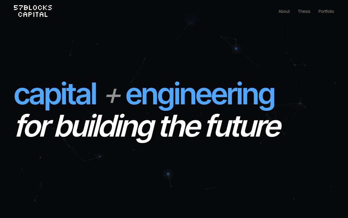 57Blocks Capital website preview