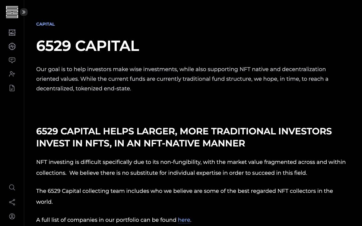 6529 Capital website preview