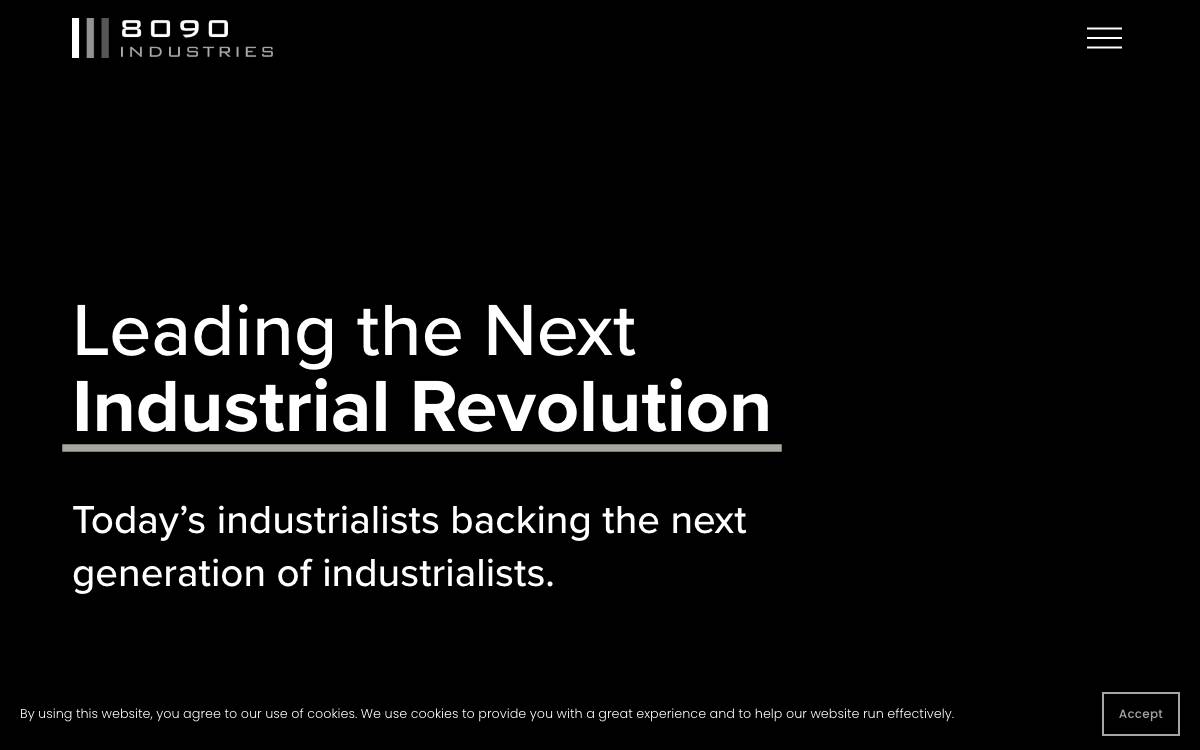 8090 Industries website preview