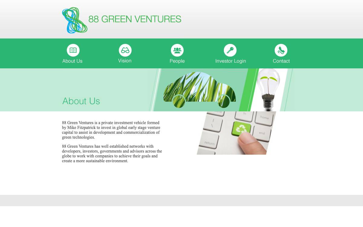 88 Green Ventures, LLC website preview