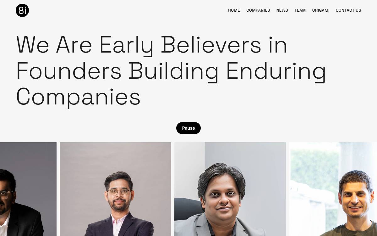 8i Ventures website preview
