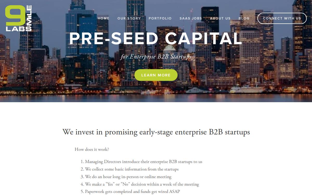 9Mile Labs website preview
