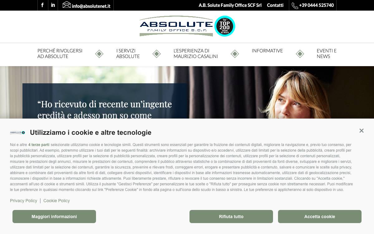 A.B. Solute Family Office SCF website preview