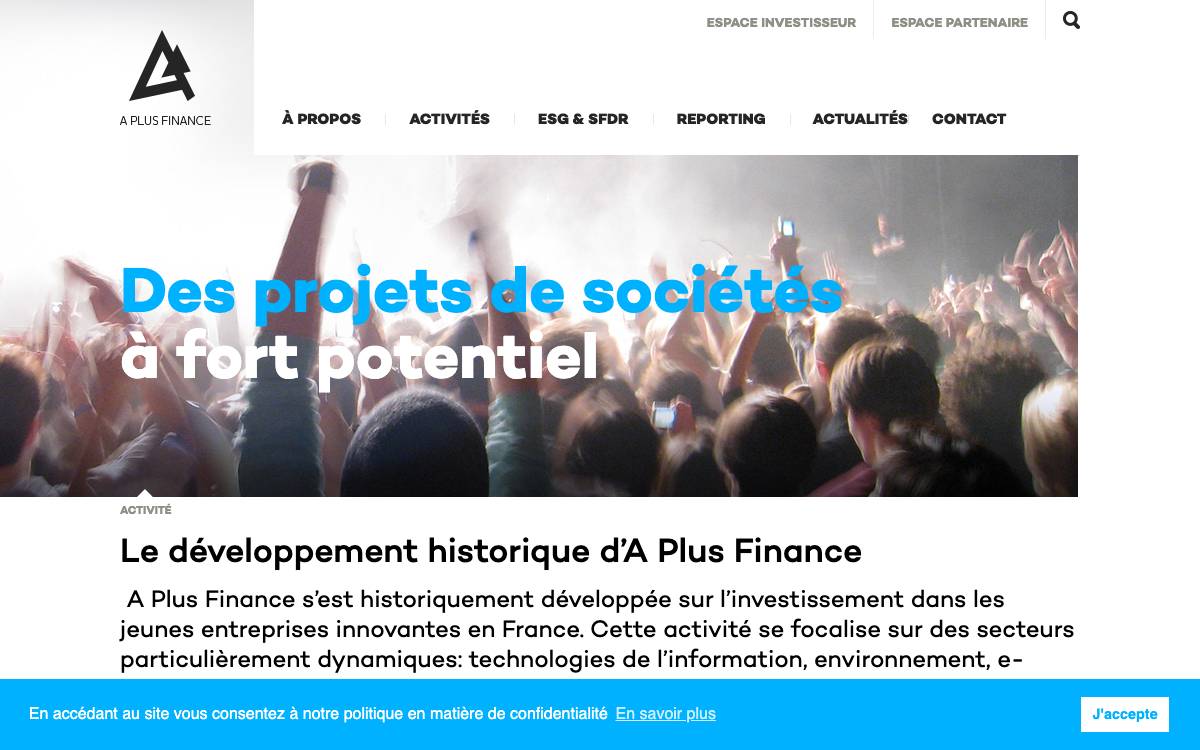 A Plus Finance website preview