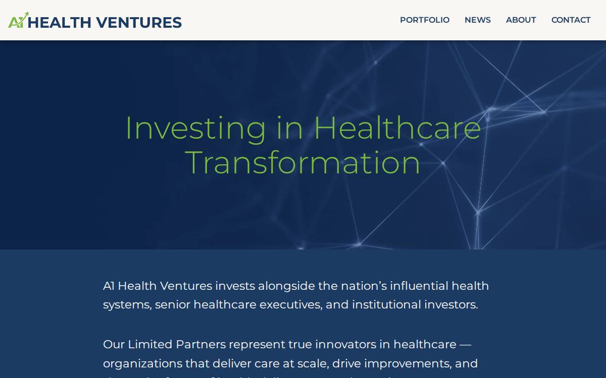 A1 Health Ventures website preview
