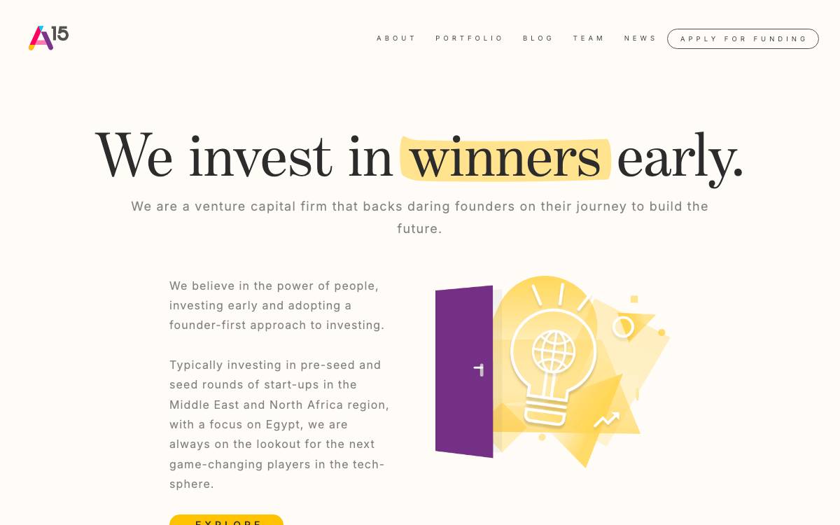 A15 website preview