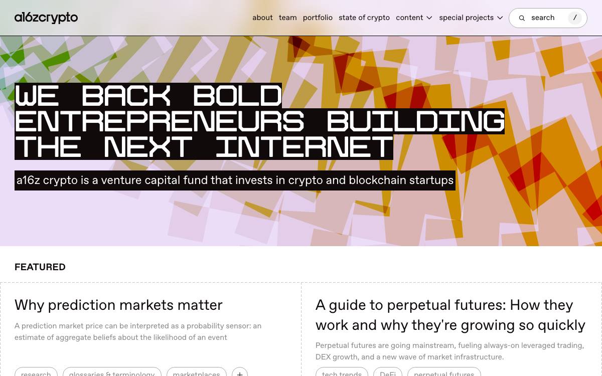 a16z crypto website preview